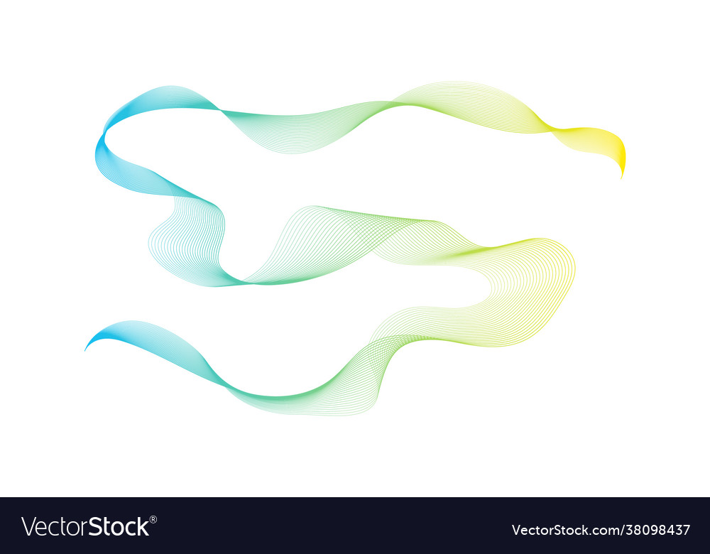 Abstract backdrop with wave gradient lines vector image Abstract backdrop with wave gradient lines