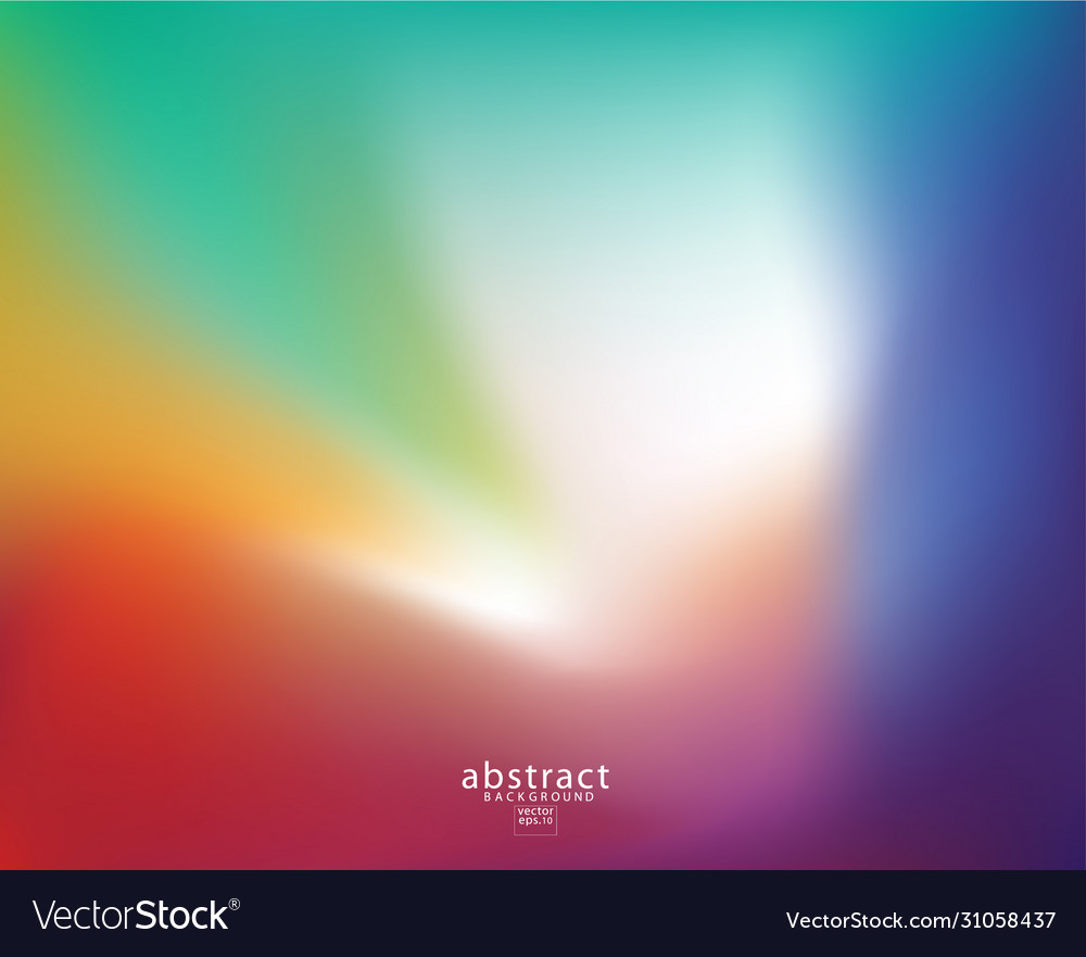 Abstract blurred gradient mesh background bright vector image Abstract blurred gradient mesh background bright