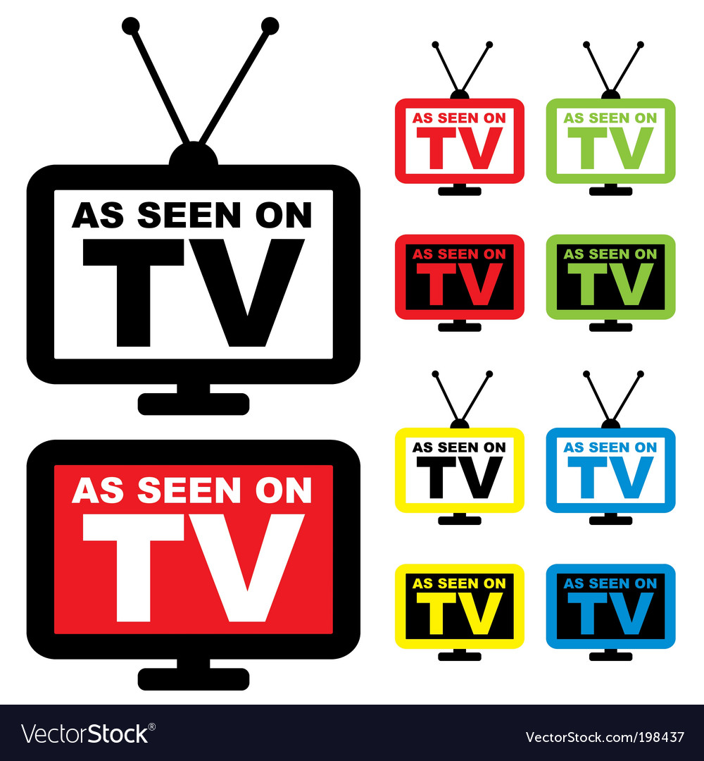 As seen on tv Royalty Free Vector Image - VectorStock