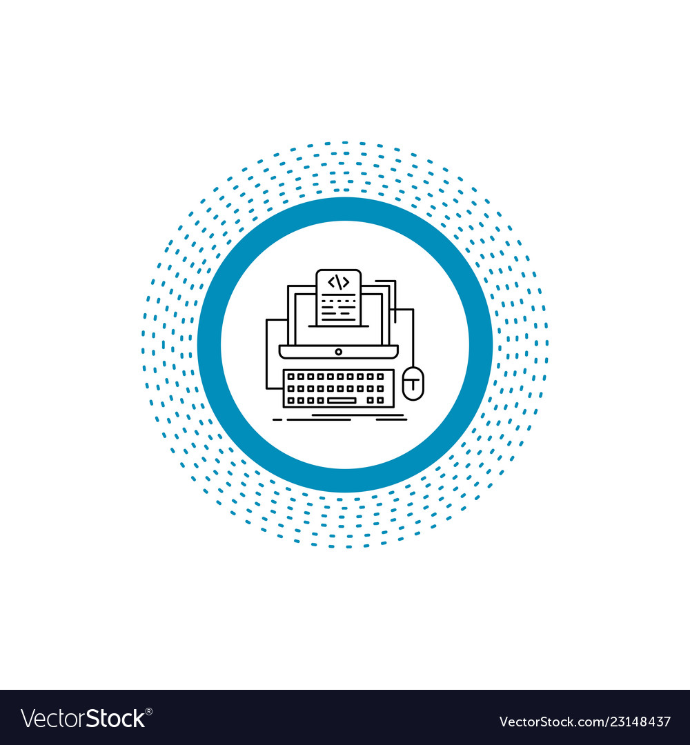 Code Kodierung Computer Monoblock Bildschirmzeile Symbol vector image Code Kodierung Computer Monoblock Bildschirmzeile Symbol