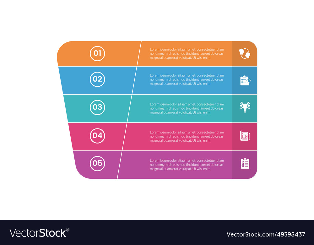 Design thinking process infographics template