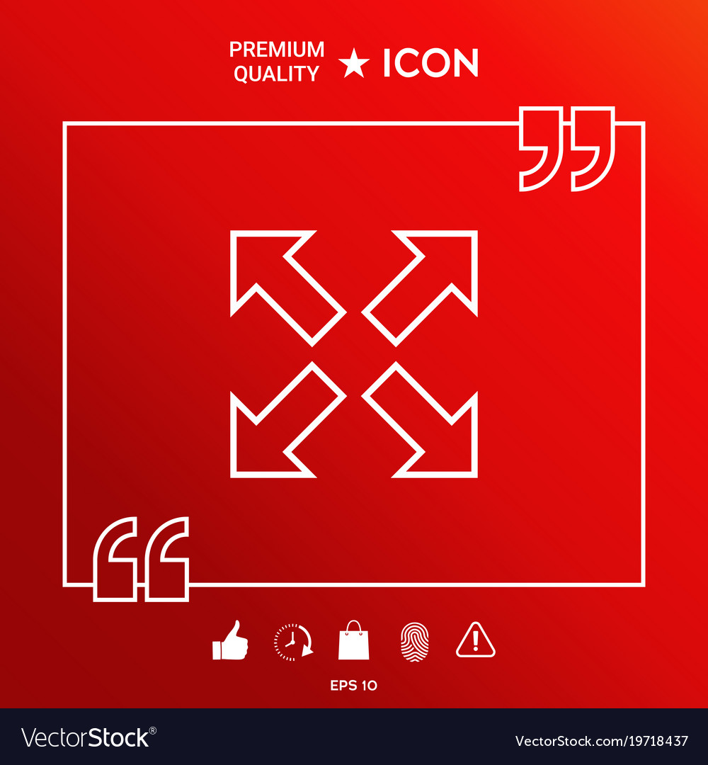Extend resize line icon