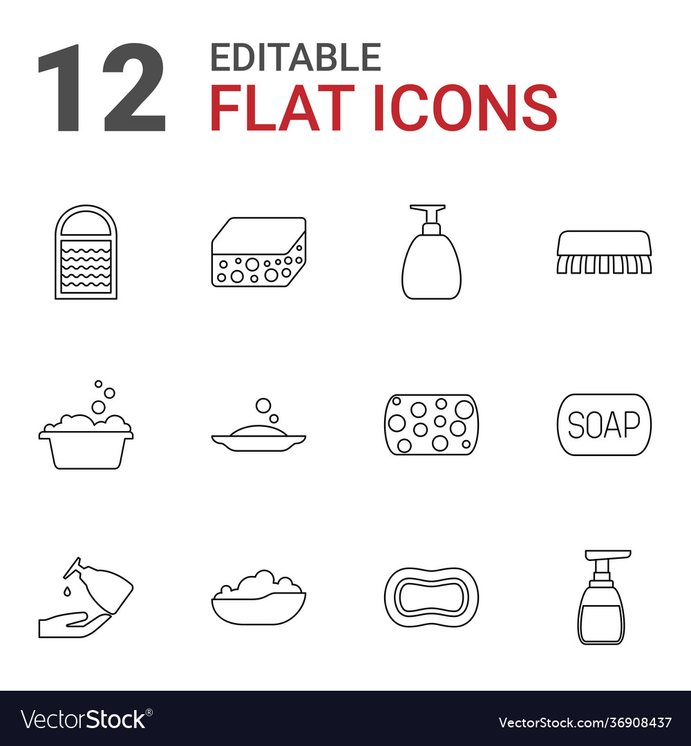 Soap icons Royalty Free Vector Image - VectorStock