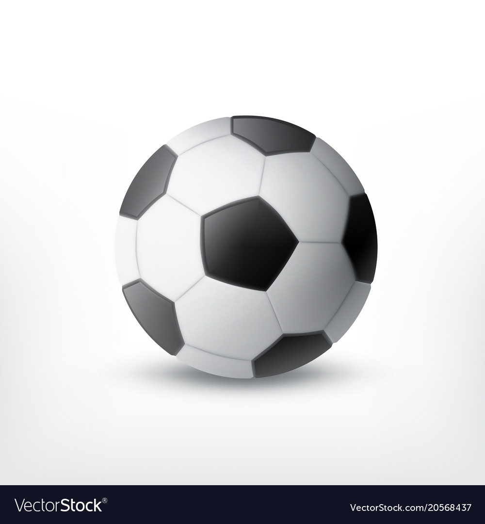 Soccer ball isolated white