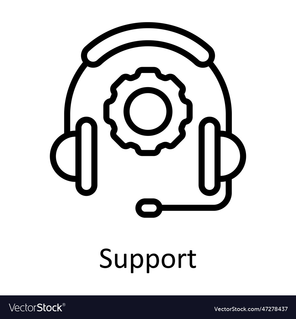 Support outline icon design