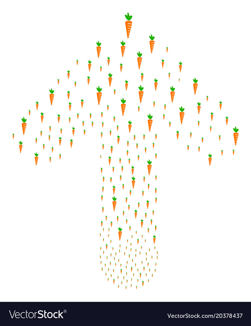 Up navigation arrow figure with carrot