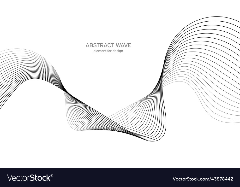 Abstract wave element for design digital vector image Abstract wave element for design digital