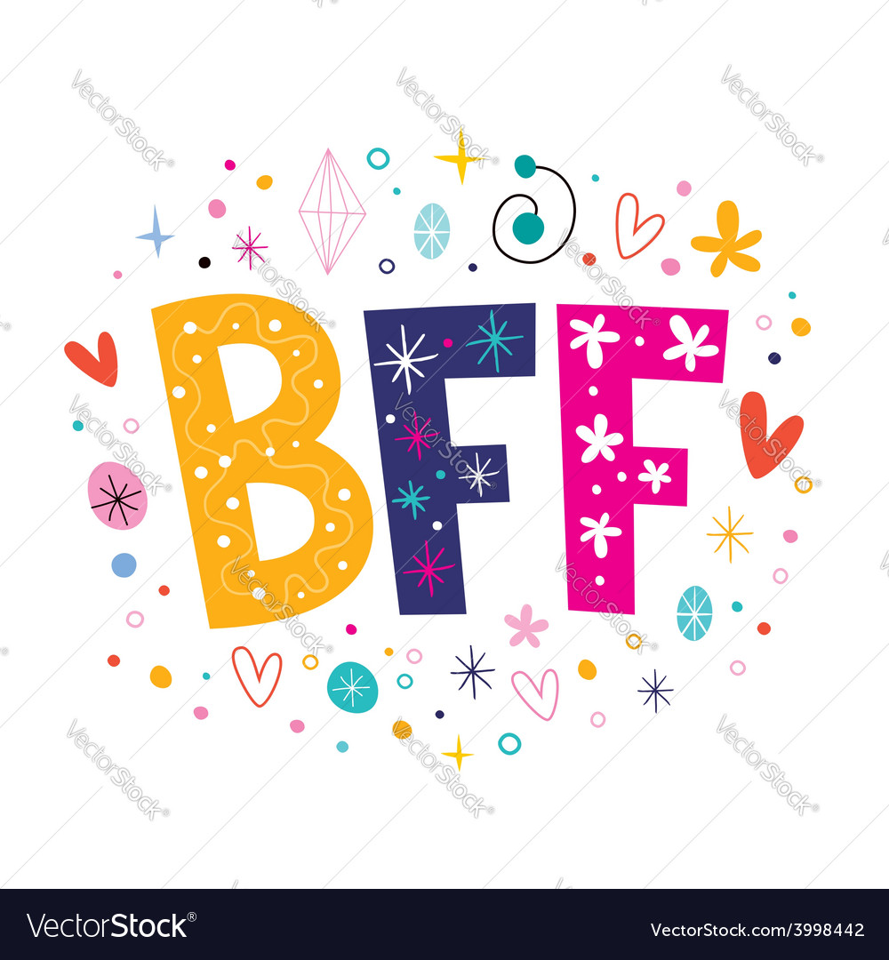 Download BFF - Best Friends Forever Royalty Free Vector Image