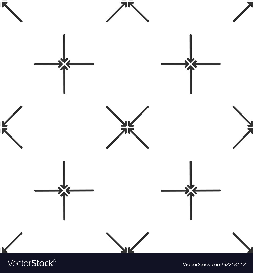 Exit full screen pattern linear style stock vector image Exit full screen pattern linear style stock