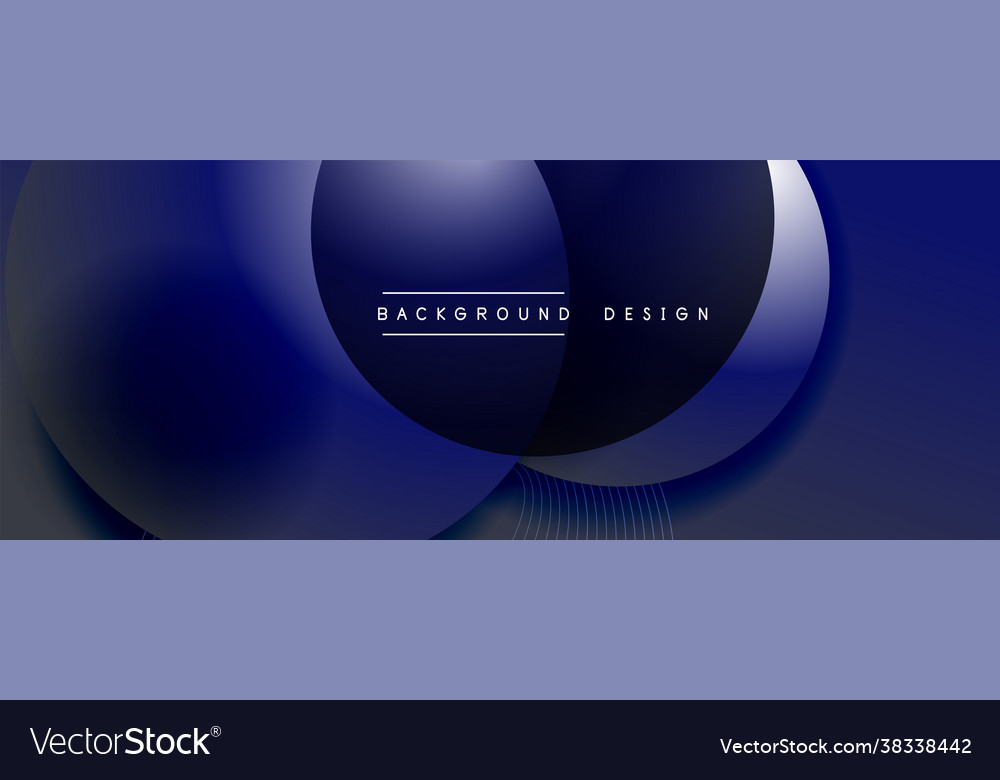 Gradient circles with shadows techno vector image Gradient circles with shadows techno