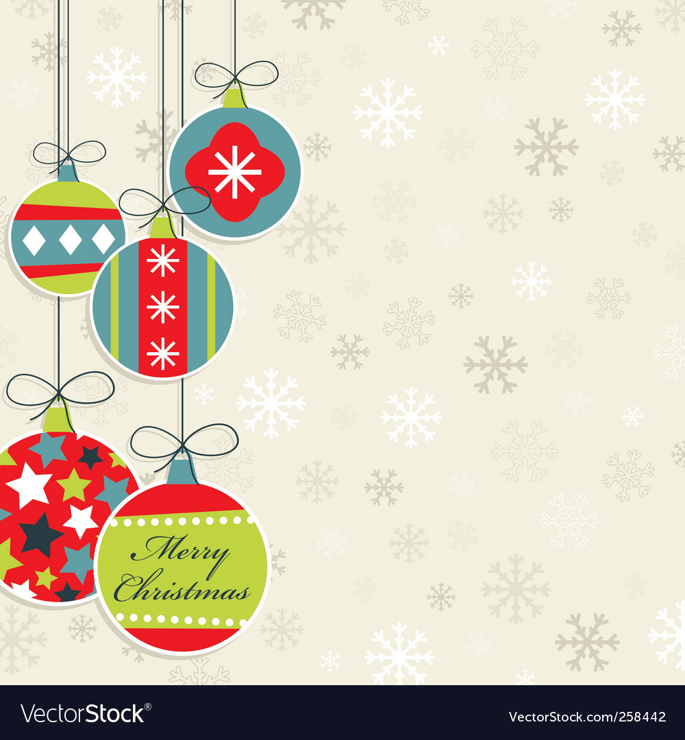 Hanging decorations Royalty Free Vector Image - VectorStock