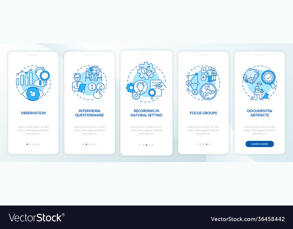 Making records in natural setting onboarding Vector Image Making records in natural setting onboarding
