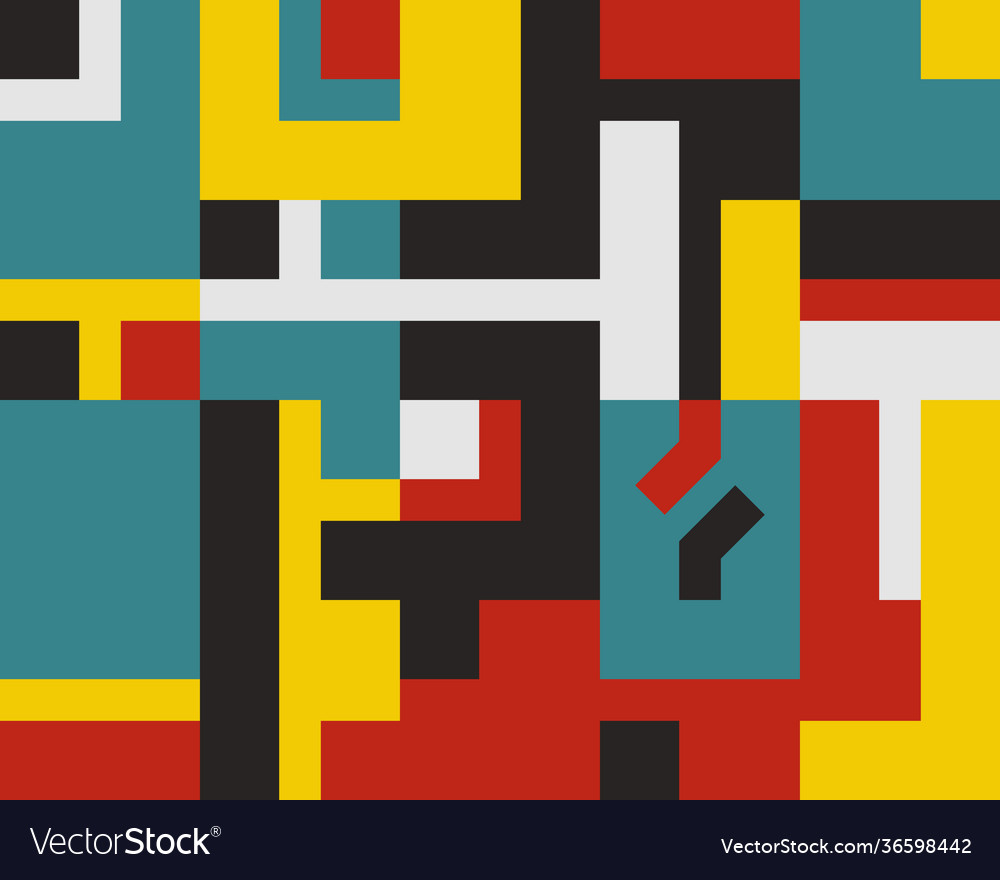 Neo Modernism Artwork Muster Design vector image Neo Modernism Artwork Muster Design