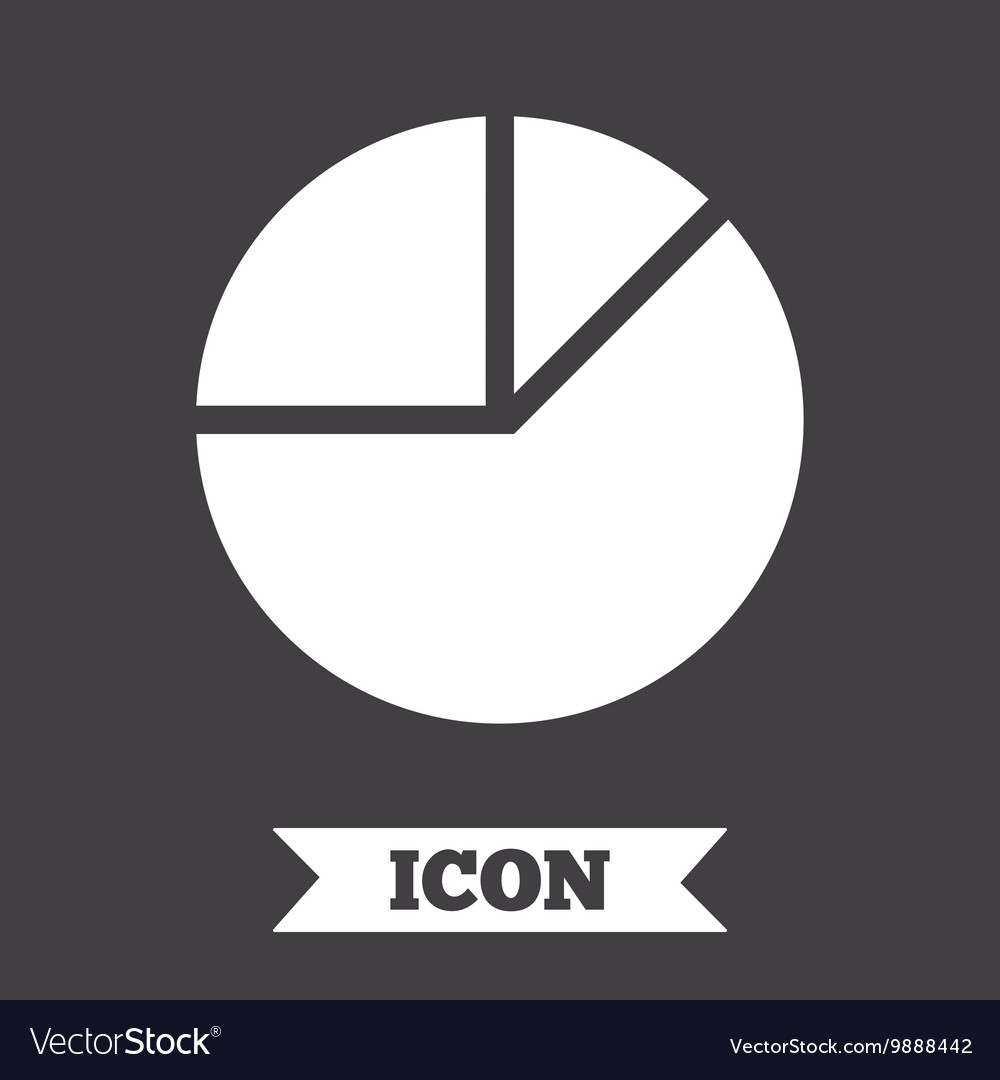 Pie chart graph sign icon diagram button