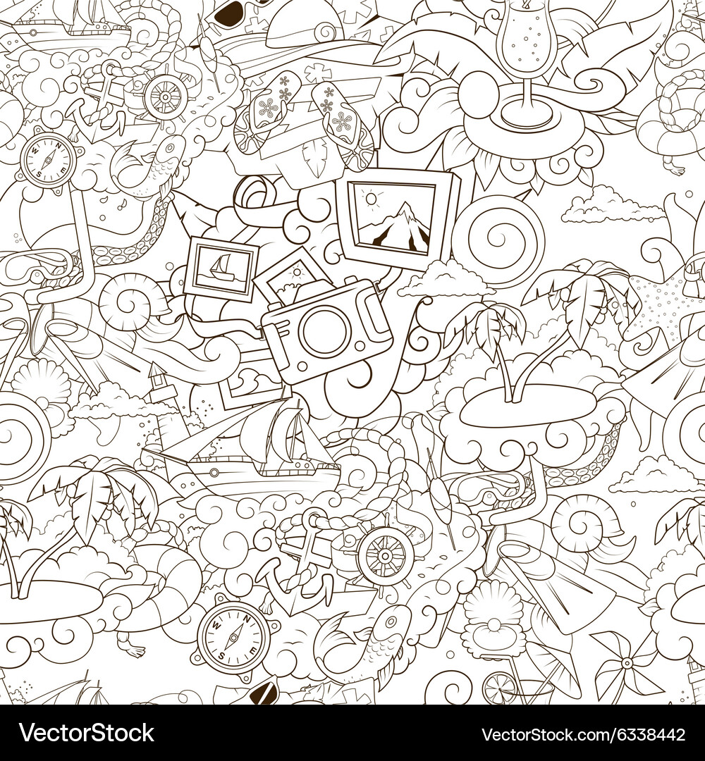 Seamless background summer Royalty Free Vector Image