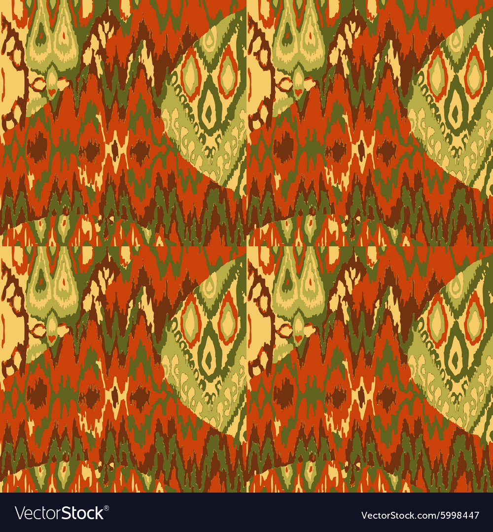 Colored seamless ethnic print pattern abstract