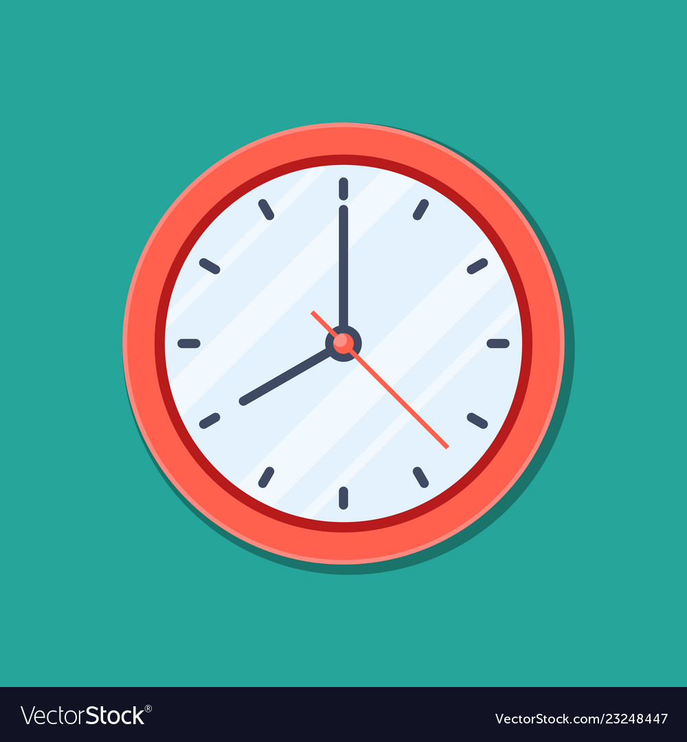 Flat Style Clock Icon - Timer