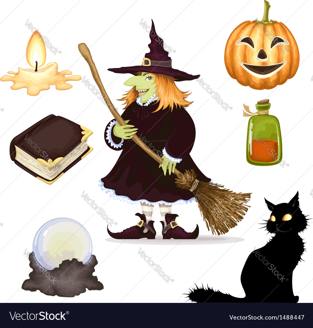 Halloween icon set Royalty Free Vector Image - VectorStock