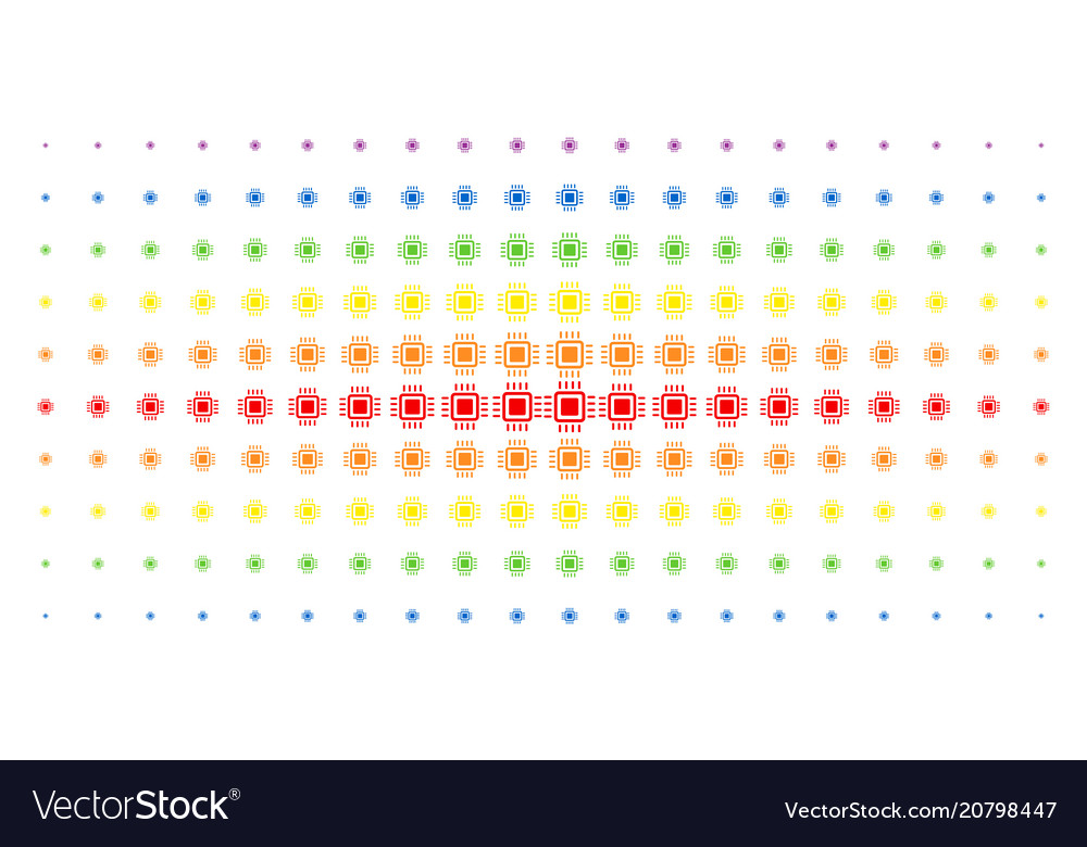 Processor spectral halftone grid