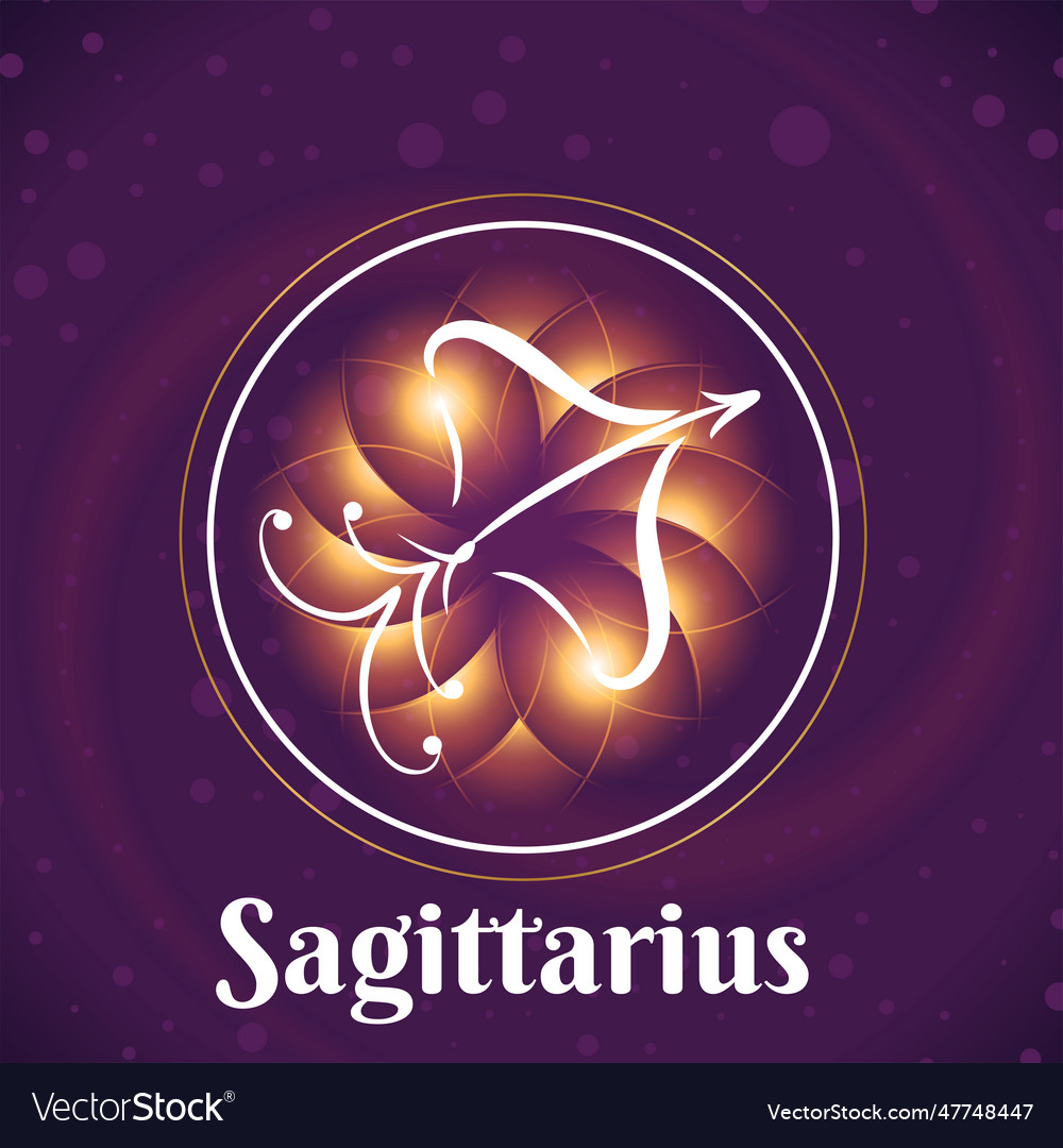 Sagittarius sign 3 Royalty Free Vector Image - VectorStock