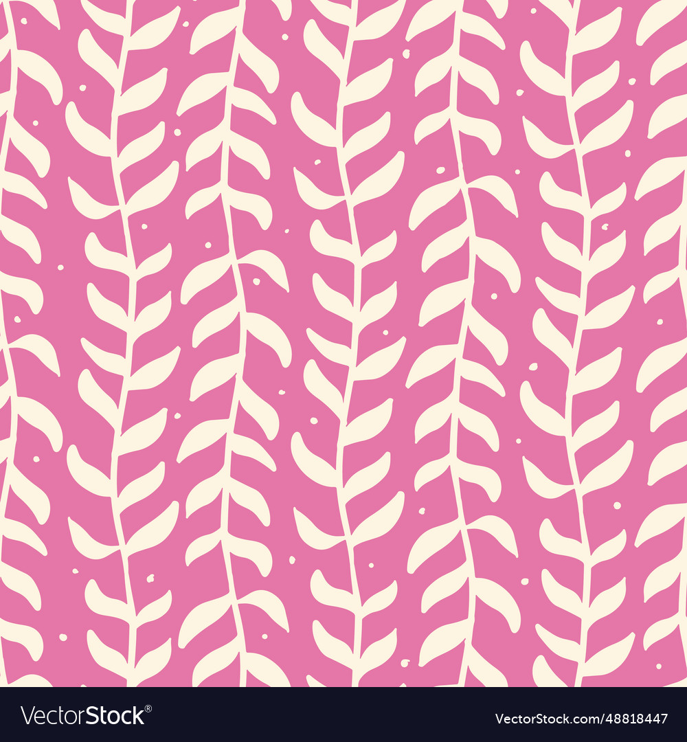 Seamless pattern with trailing hand drawn