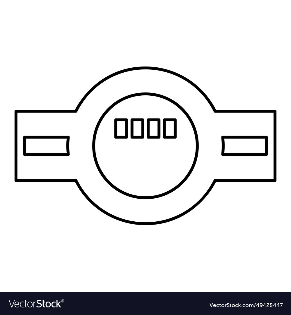 Water meter measuring sanitary equipment contour