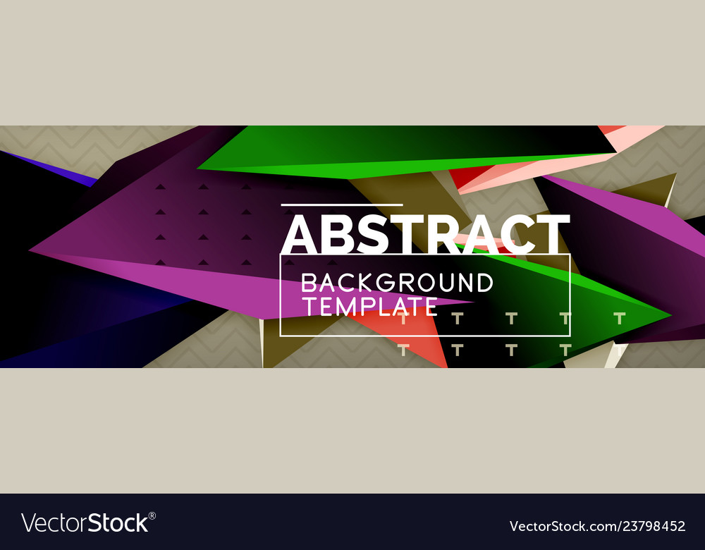 3d triangular minimal abstract background vector image 3d triangular minimal abstract background