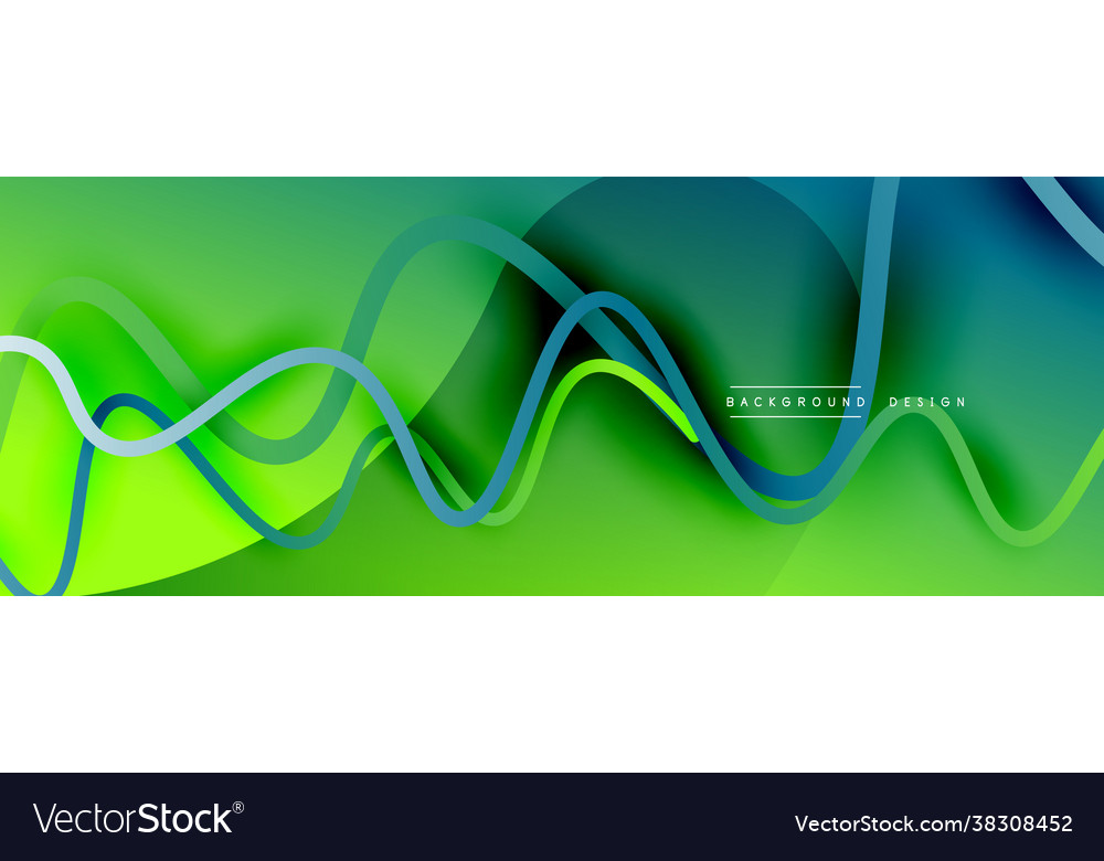 Abstract gradient background with wave line
