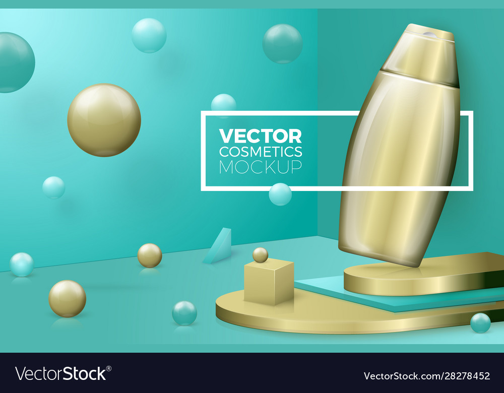 Abstract scene with text border shampoo