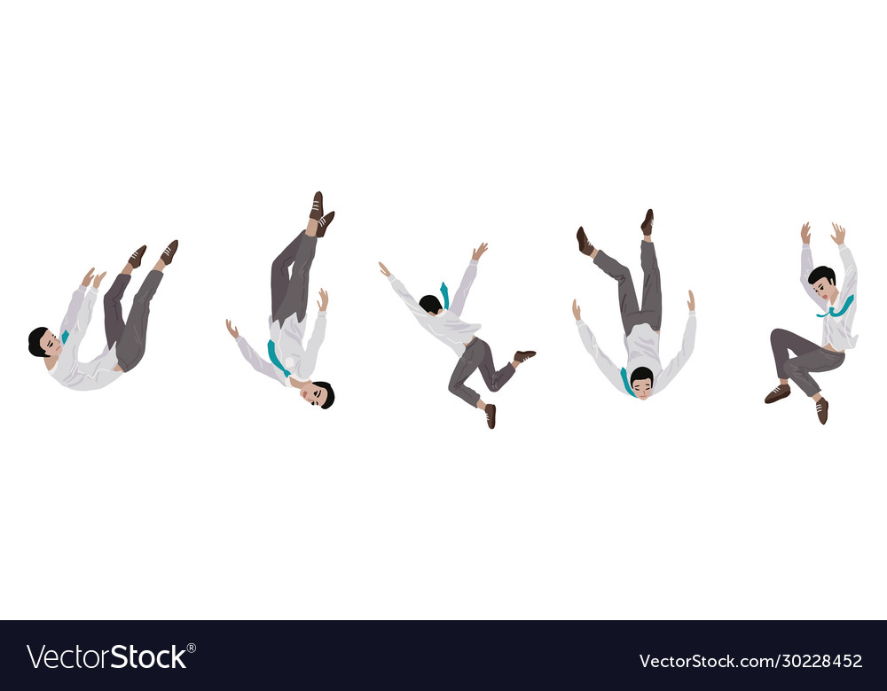 Falling Worker - Crisis Illustration