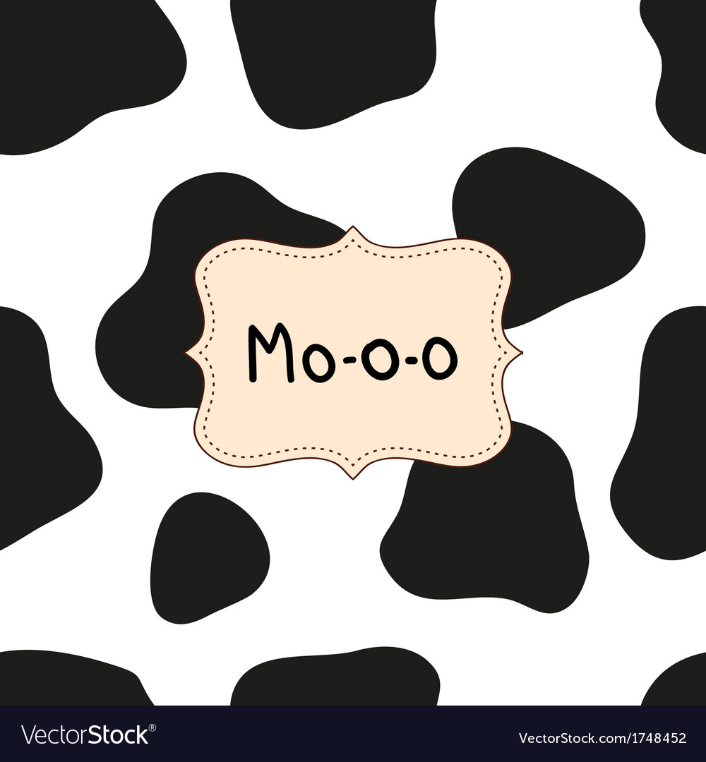 Mo-o-o background Royalty Free Vector Image - VectorStock