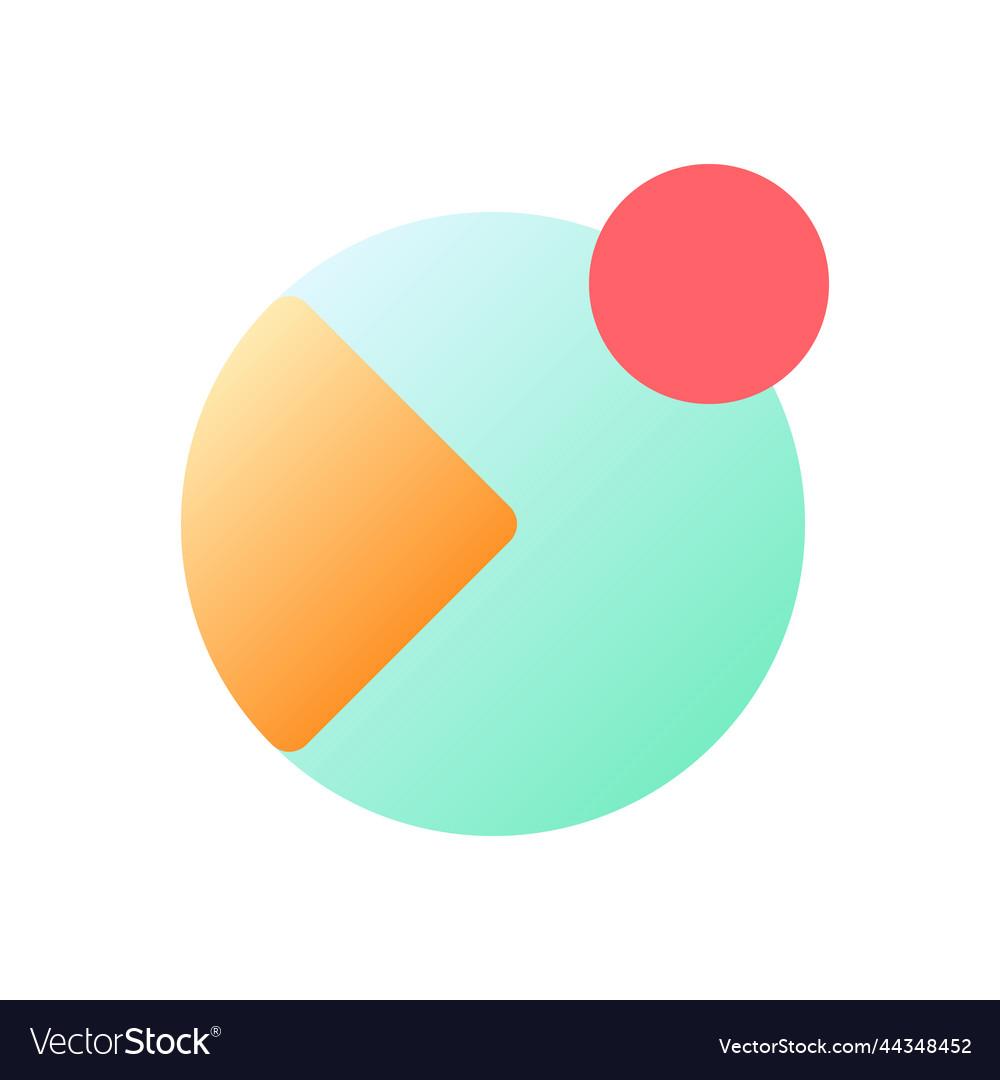 Notification from analytic app pixel perfect flat vector image Notification from analytic app pixel perfect flat
