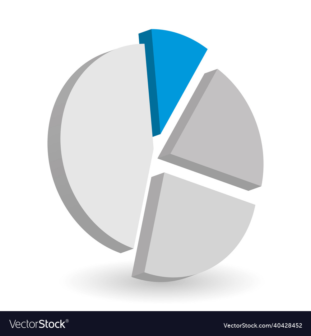 Pie chart design element Vector Image Pie chart design element