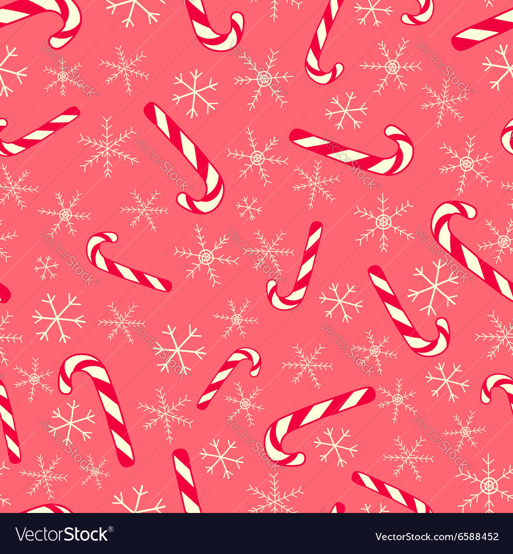 Pink christmas pattern Royalty Free Vector Image