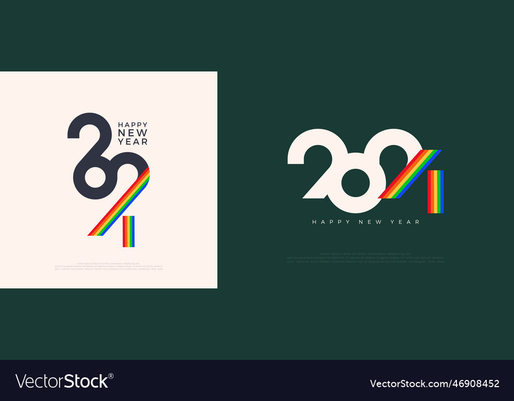 Unique 2024 number design for celebration Vector Image