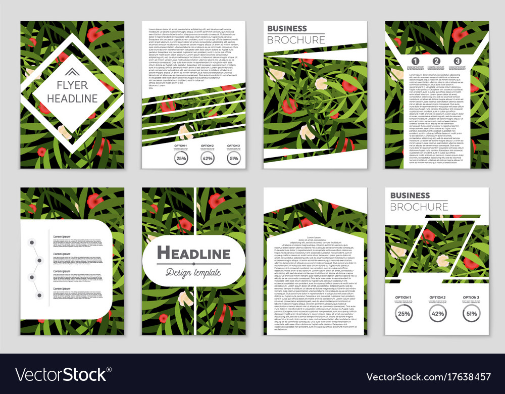 Abstract layout background set for art