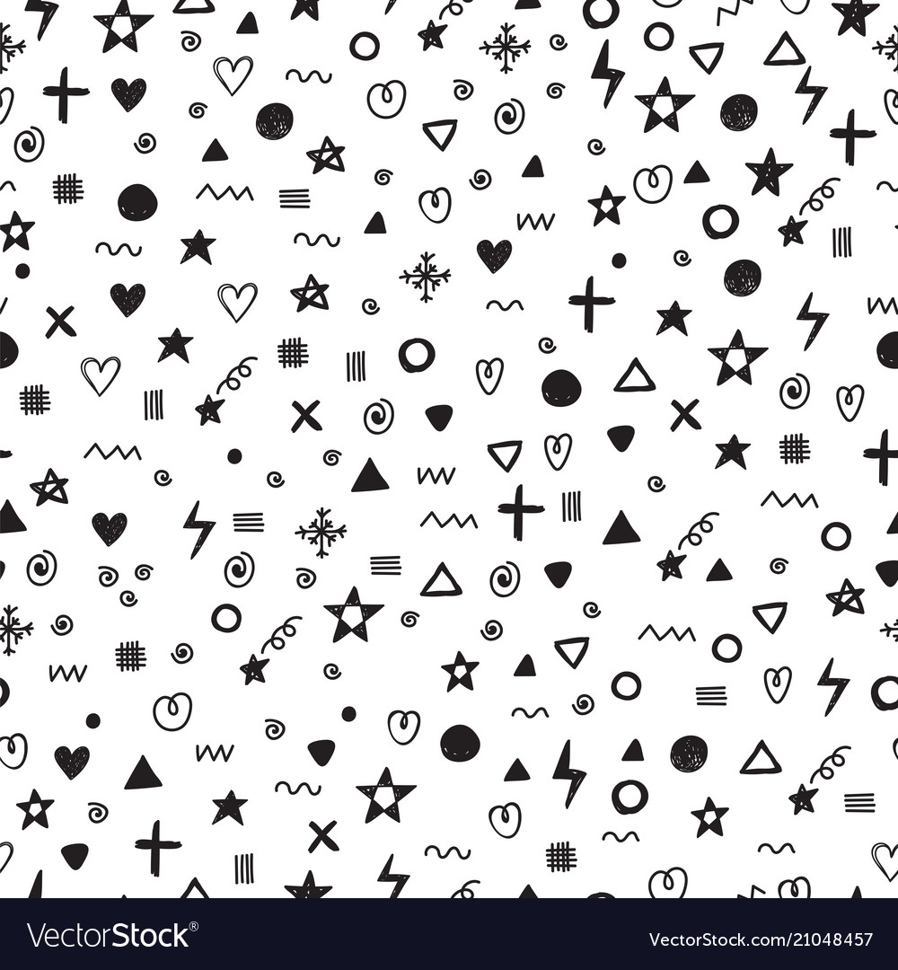 Abstract seamless pattern with different design