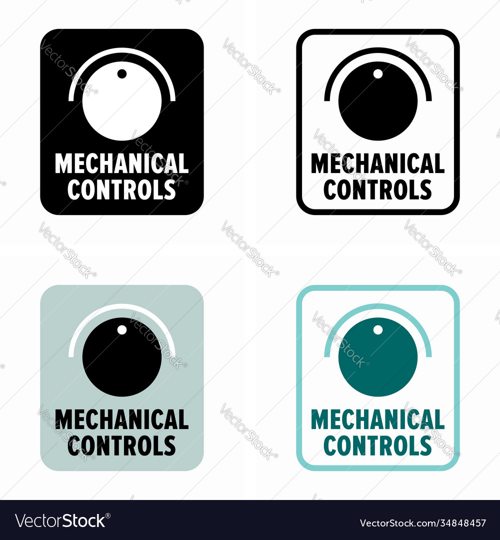 Geräte mechanische Steuerungen und Druckknopf
