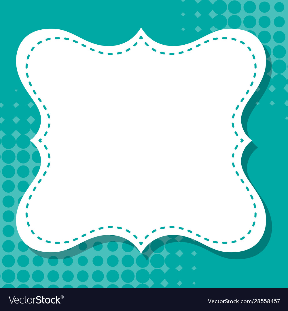 Frame template design with green background