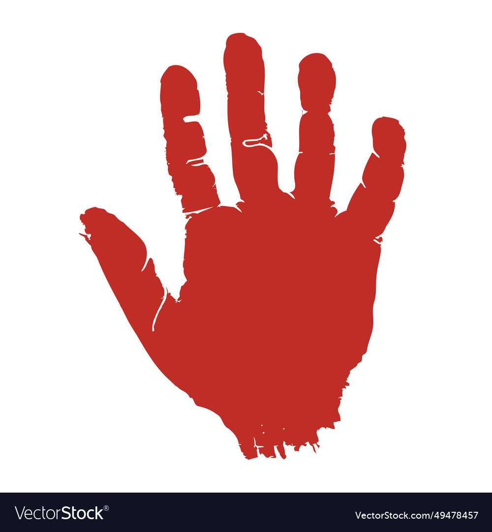 Handprint paint colors Royalty Free Vector Image