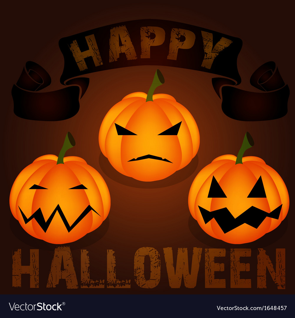 Happy Halooween Royalty Free Vector Image - Vectorstock