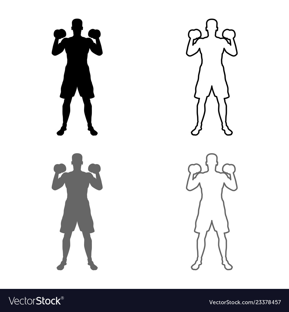 Man doing exercises with dumbbells sport action Vector Image Man doing exercises with dumbbells sport action
