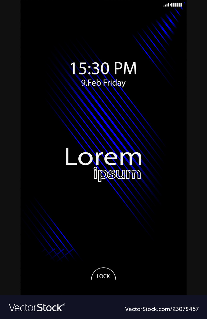 Modern lock screen for mobile apps