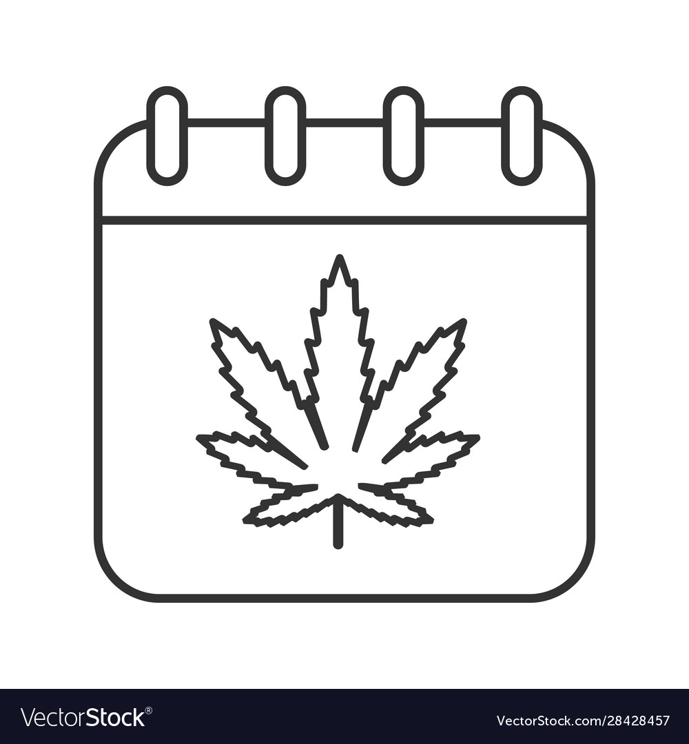 National weed day linear icon