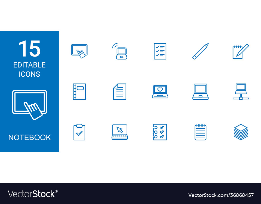 Notebook icons