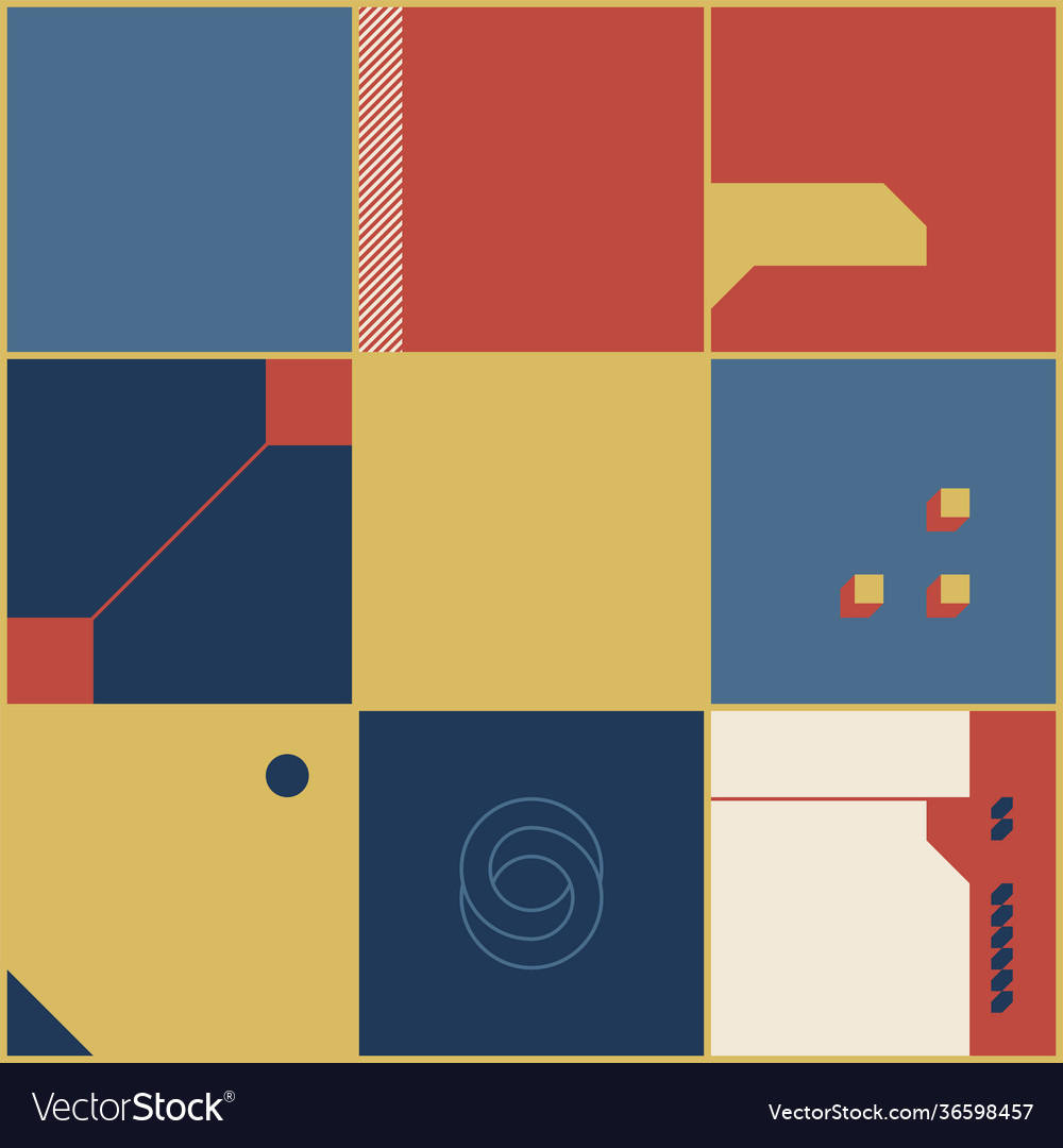 Retro future abstract pattern vector image Retro future abstract pattern