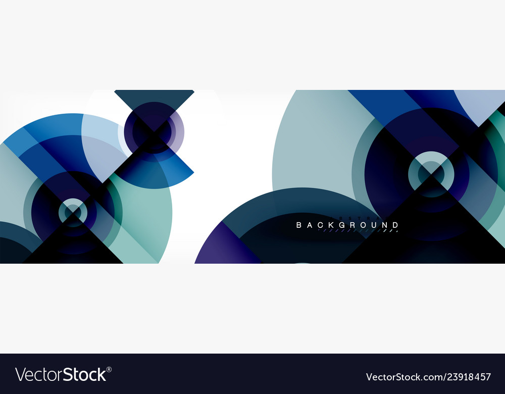 Round circles and triangles abstract background Vector Image Round circles and triangles abstract background