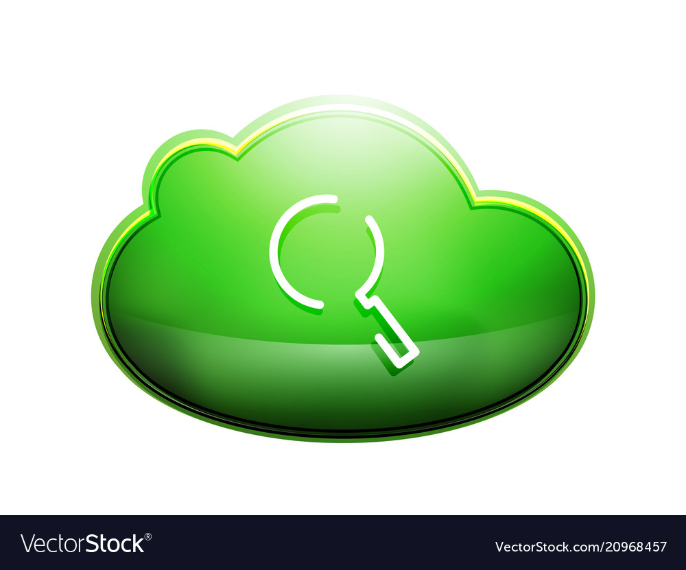Search magnifier web button magnify icon modern vector image Search magnifier web button magnify icon modern