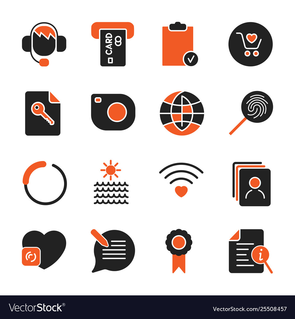 set-with-different-icons-for-apps-programs-sites-vector-image