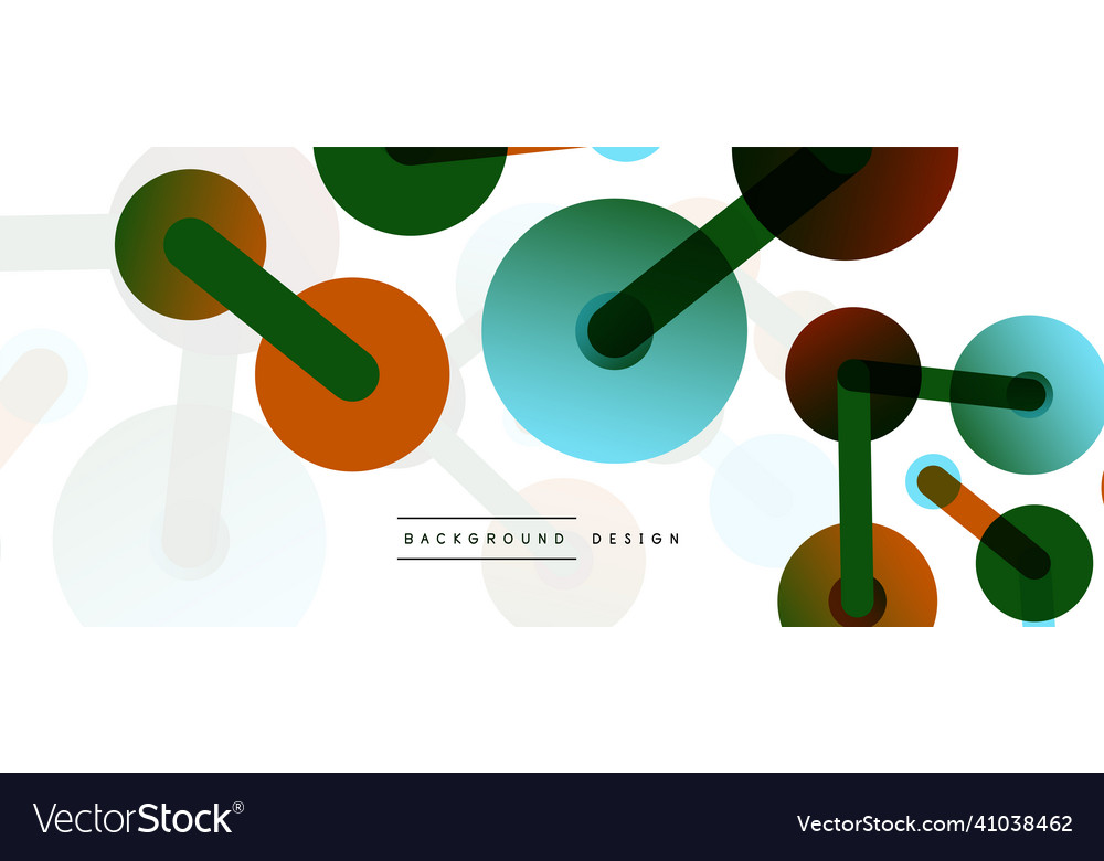 Abstract background round dots connected by lines